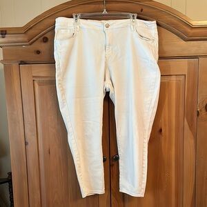 Old Navy Rock Star Mid-Rise Women's White Jeans